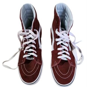 Burgundy/Maroon vans sneakers